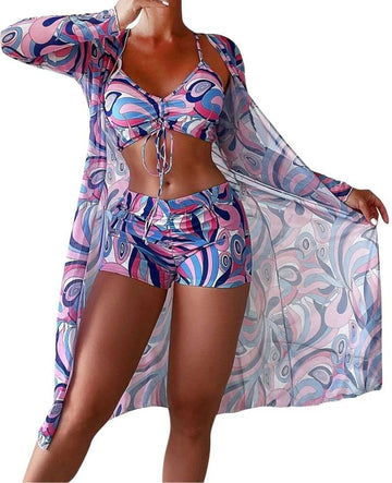 Naughty Wear Floral Print Baby Doll Dress Pink