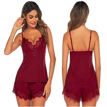 NAUGHTYWEAR BABYDOLL DRESS EXCLUSIVE COLLECTION MAROON