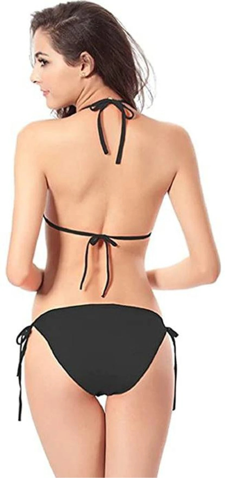 NaughtyWear Black Tie-Up Bikini Set for Women
