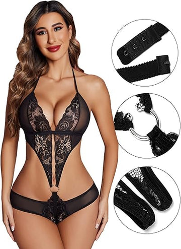 Naughty Wear Lingerie Set Black