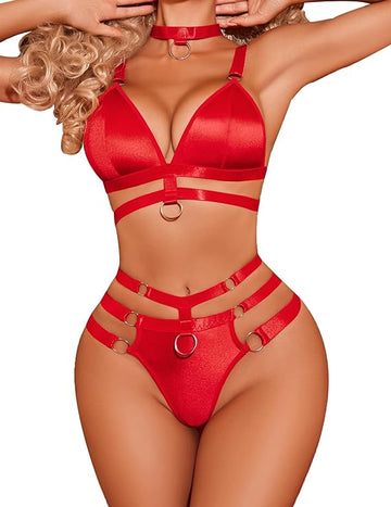 Naughty Wear Lingerie Set Red