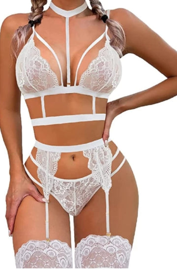 Naughty Wear Intimate Wear Set White