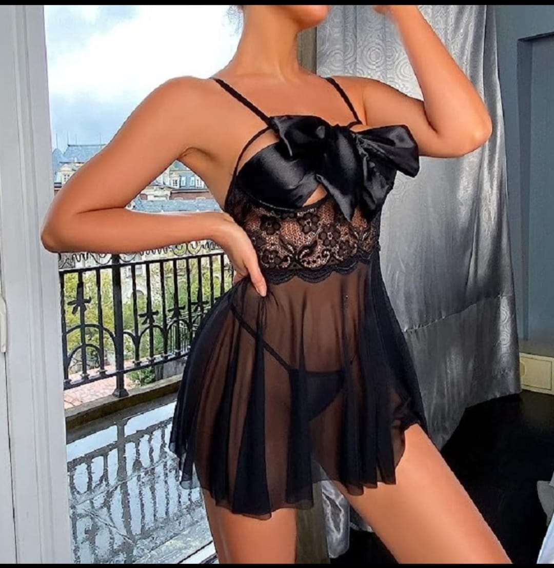 NaughtyWear Babydoll Dress Floral Front