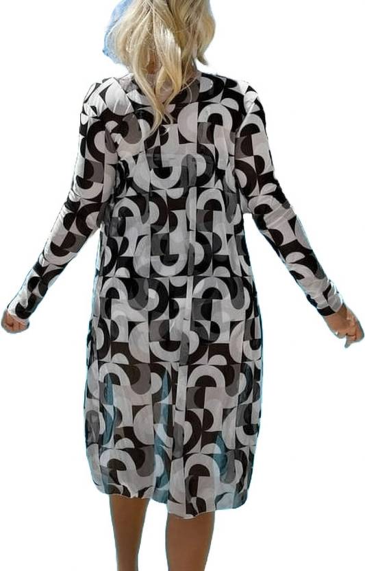 Naughty Wear Floral Print Baby Doll  Dress Black