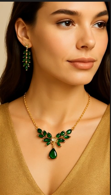 Pure Luxe – 18K Gold Plated Necklace Set