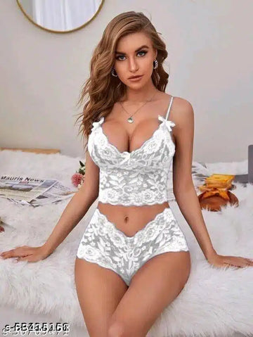 Naughtywear Baby Doll Dress White