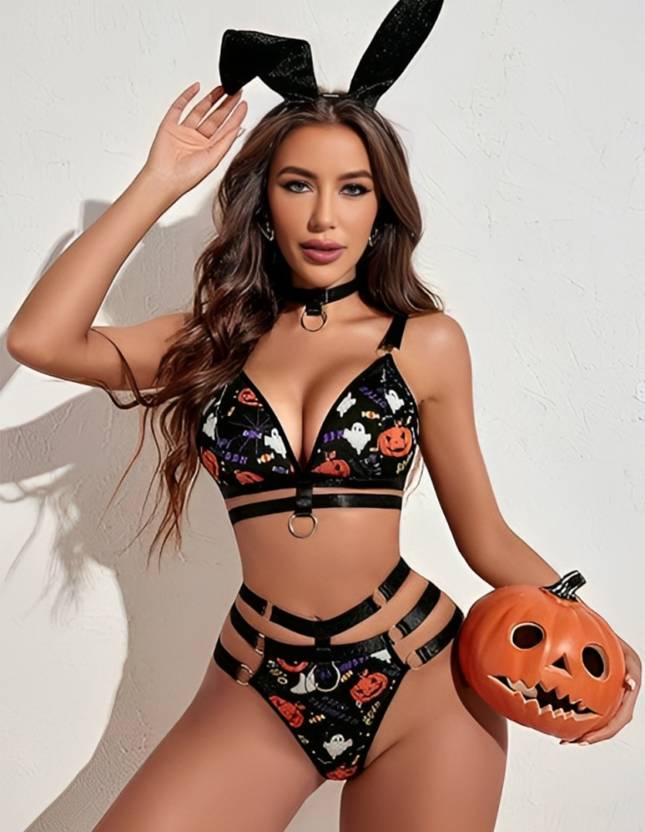 Naughty Wear Lingerie Set 17 Rings Bhutiya Print