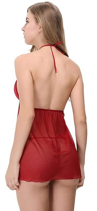 Baby Doll Bedroom Wear Necklace Design Red